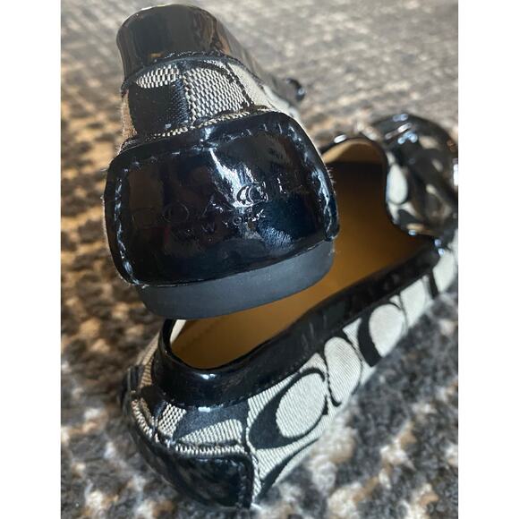Coach Frida Black Signature Jacquard Loafers - Picture 2 of 2
